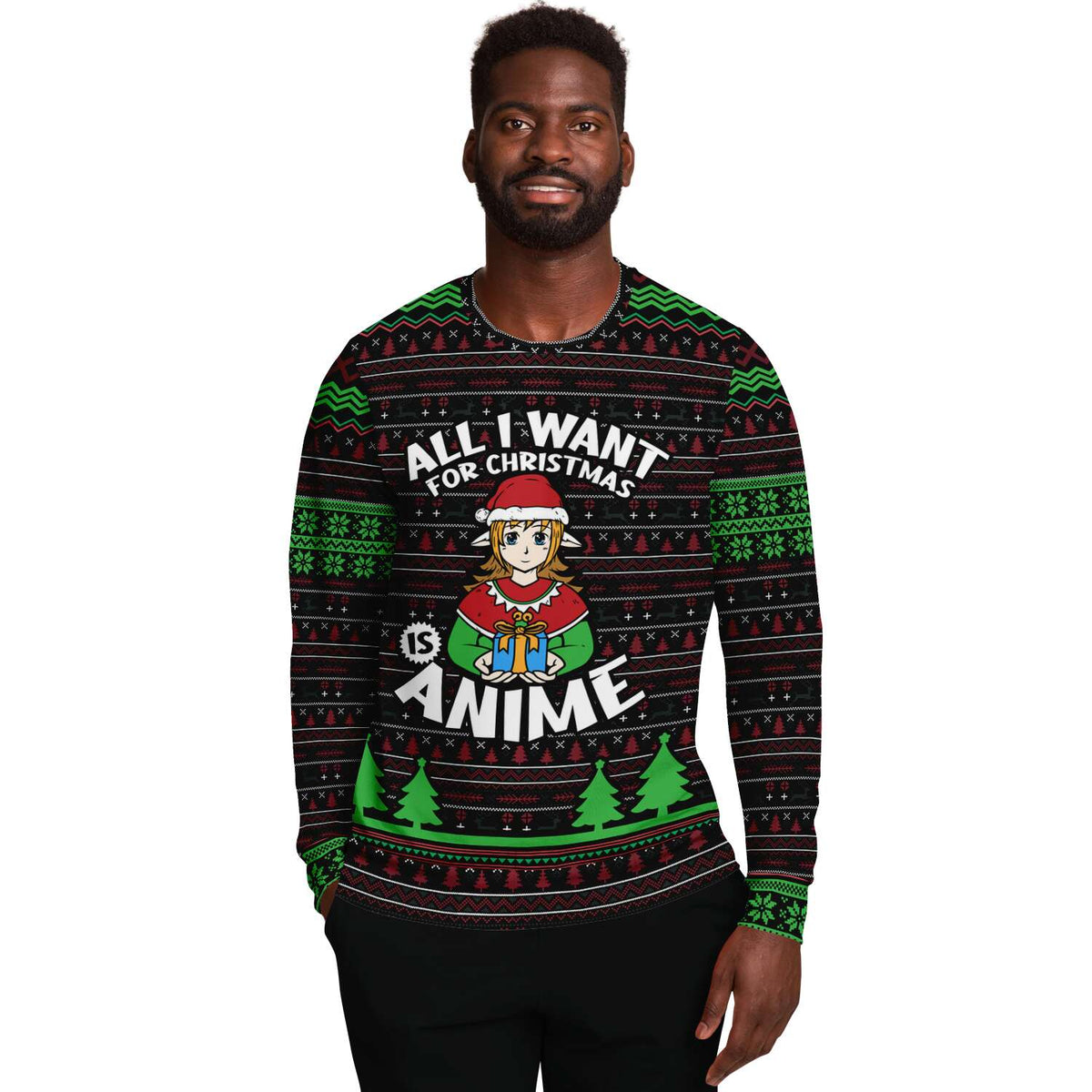 All I Want for Christmas is Anime Ugly Christmas Sweater – Rollaprints.com