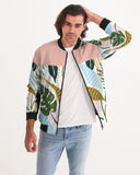 Pop Elements On Pink Men's Bomber Jacket