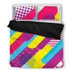 Abstract Multi Color Bedding Duvet Cover Set 3 Pcs