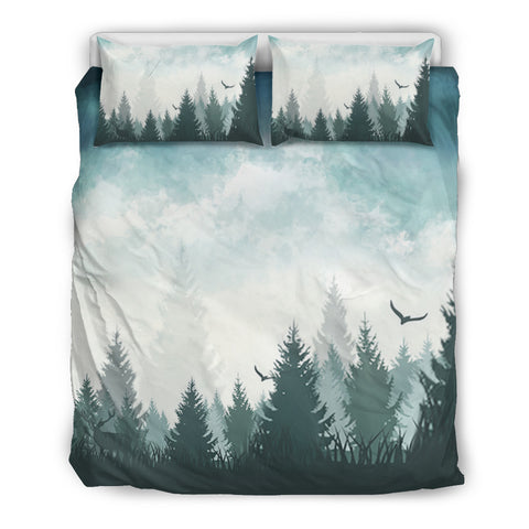 Pine Forest Bedding Duvet Cover 3 Pieces