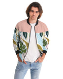 Pop Elements On Pink Men's Bomber Jacket