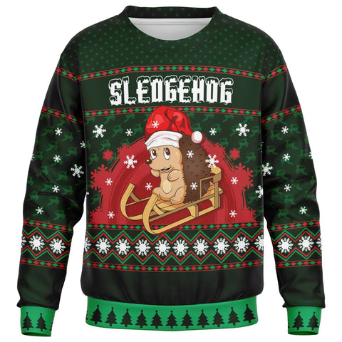 Sledgehog Unisex Kids Fashion Christmas Sweatshirt