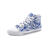 Unisex Japanese Shibori Pattern High Top Shoes