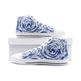 Unisex Japanese Shibori Pattern High Top Shoes