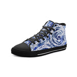 Unisex Japanese Shibori Pattern High Top Shoes