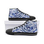 Unisex Japanese Shibori Pattern High Top Shoes