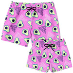 "Avocado Madness" Father & Son Swim Trunks