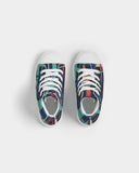 Weave Pattern Kids Hightop Shoes