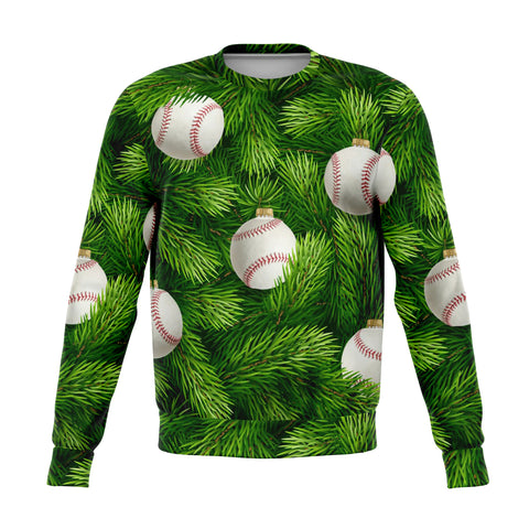 Baseball Tree Ugly Christmas Sweater