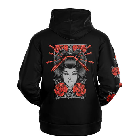 Rose Geisha Unisex Premium Hoodie