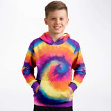 Rainbow Tie Dye Kids Hoodie