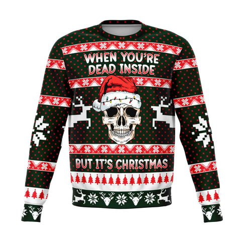 When You're Dead Inside But It's Christmas | Ugly Christmas Sweater