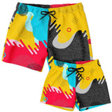 "Color Movement" Father & Son Swim Trunks