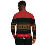 Unisex White And Red Wine Christmas Ugly Sweater