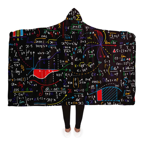 Math Formulas Hooded Blanket