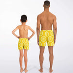 "Lemon Summer" Father & Son Swim Trunks