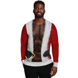 Fit Santa African American Ugly Christmas Sweater