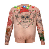 Topless Men Tattooed Ugly Christmas Sweater