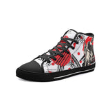 Unisex Samurai Abstract Geometric Japanese Art High Top Shoes