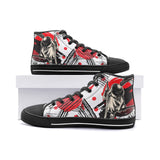 Unisex Samurai Abstract Geometric Japanese Art High Top Shoes