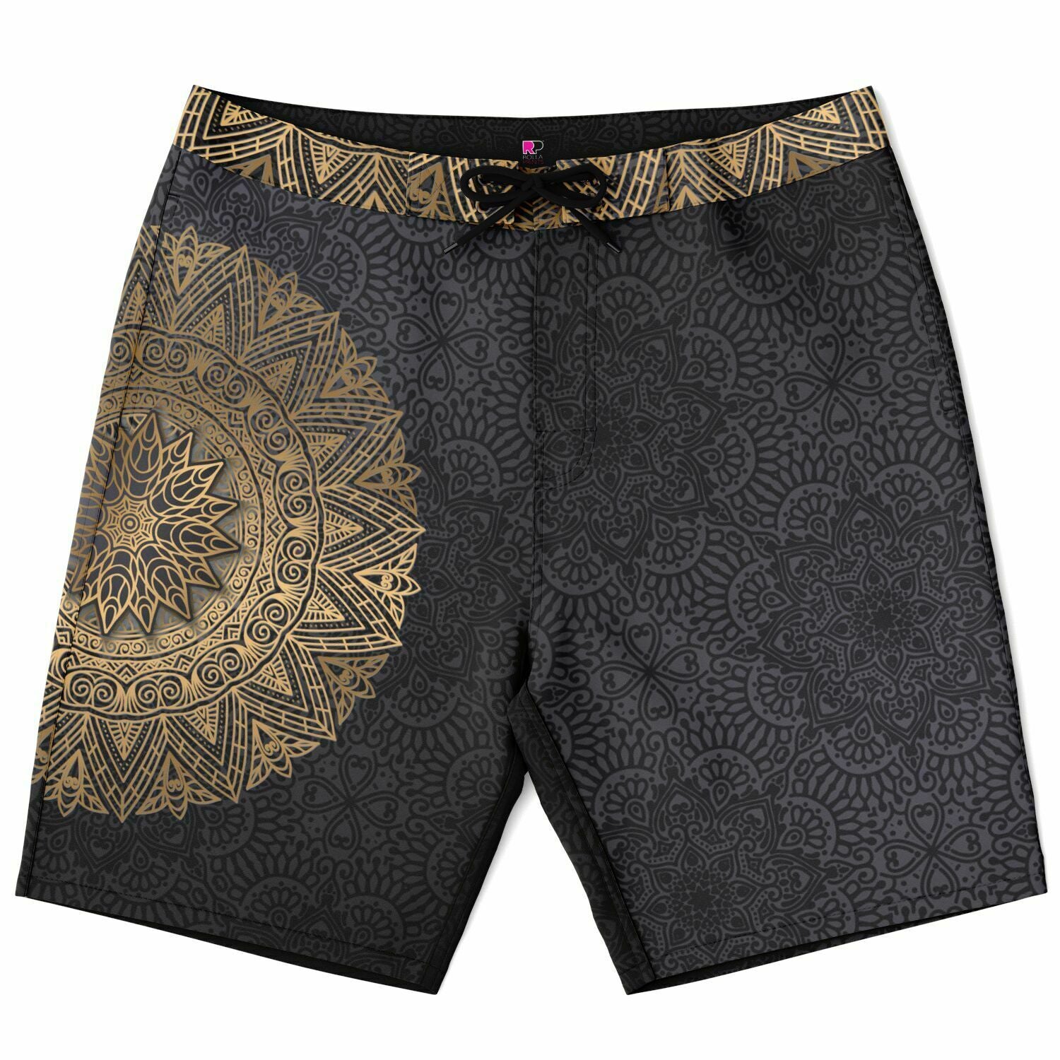 Golden Mandala Board Shorts – Rollaprints.com