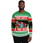 Your Gift's In The Box Funny Ugly Christmas Sweater