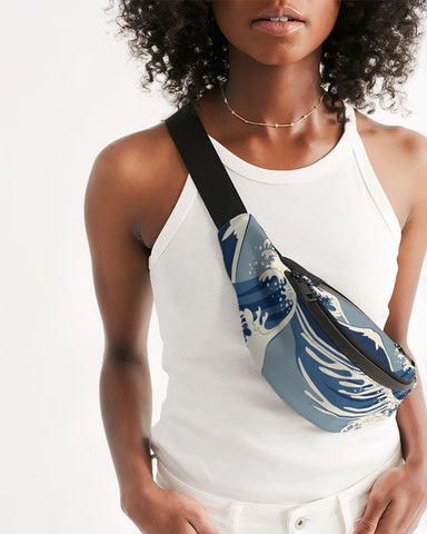 Waves Pattern Crossbody Sling Bag