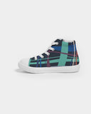 Weave Pattern Kids Hightop Shoes