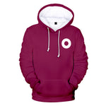 Squid Game - Circle Symbol Type Round Collar Red Hoodie For Men