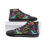 Unisex Abstract Paint Brushes High Top Shoes