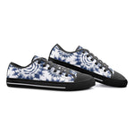 Unisex Shibori Japanese Pattern Low Top Shoes