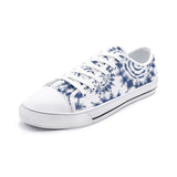 Unisex Shibori Japanese Pattern Low Top Shoes