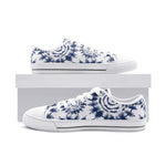 Unisex Shibori Japanese Pattern Low Top Shoes