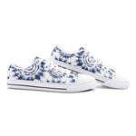 Unisex Shibori Japanese Pattern Low Top Shoes