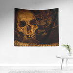 Human Skull - Backdrop Wall Tapestry
