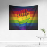 Pride Day Fist - Backdrop Wall Tapestry