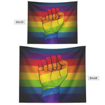 Pride Day Fist - Backdrop Wall Tapestry