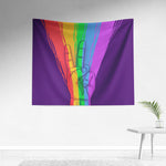 Pride Peace Sign - Backdrop Wall Tapestry
