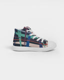 Weave Pattern Kids Hightop Shoes