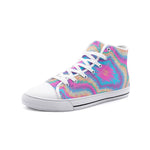 Unisex Shibori Multicolor Pattern High Top Shoes