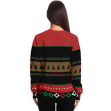 Unisex White And Red Wine Christmas Ugly Sweater