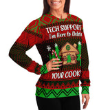 Tech Support Funny Ugly Christmas Sweater