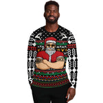 Naughty Nice Fit Santa Funny Ugly Christmas Sweater