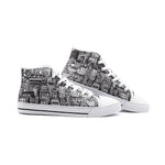 Unisex Hand Draw Skyline City High Top Shoes