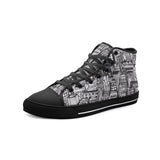 Unisex Hand Draw Skyline City High Top Shoes