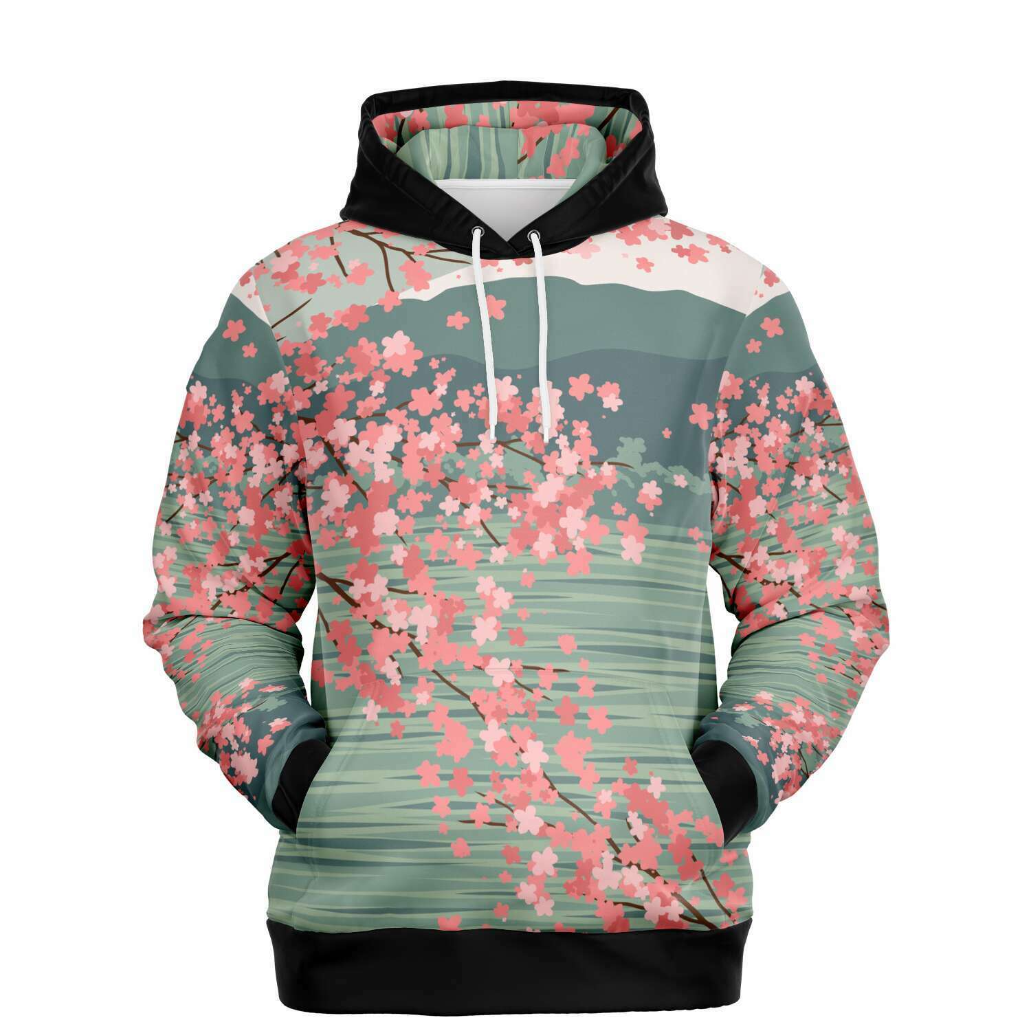 Sakura Cherry Blossom Unisex Premium Hoodie – Rollaprints.com