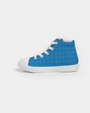 Primary color dots prints Kids Hightop Shoes