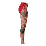 Bad Santa Tattoo Women Premium Leggings