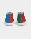 Primary color dots prints Kids Hightop Shoes