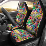 All Over Grafitti Car Seat Covers Set Of 2